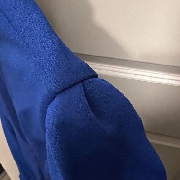 NWT Betsey Johnson Blue Puff Sleeve Scuba Sheath Dress Size 2 - Picture 6 of 12